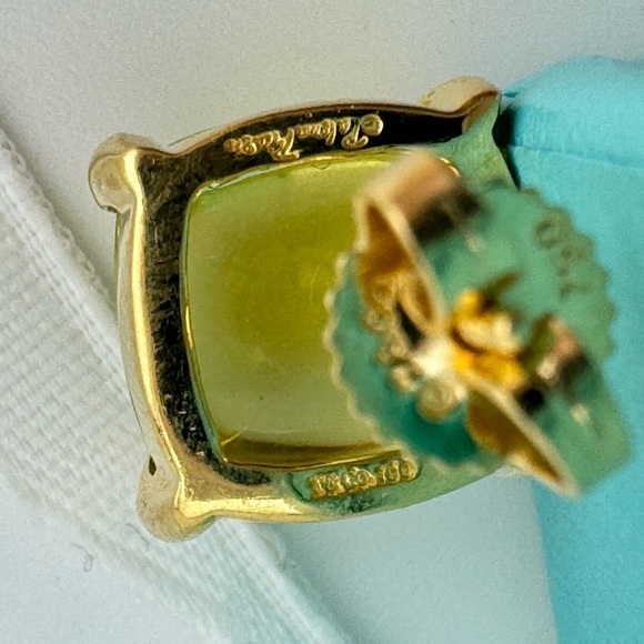 SUPER RARE Tiffany & Co. XL Lemon Quartz Sugar Stack Earrings 18k Yellow Gold 💛 - Picture 7 of 8